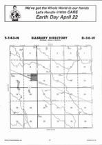 Ellsbury Township, Pillsbury, Maple River, Directory Map, Barnes County 2007